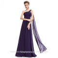 Wholesale Cheap Alibaba One Shoulder Ribbon Royal Blue purple green Beach Long Weddings Bridesmaids Evening Party Dresses LBL64